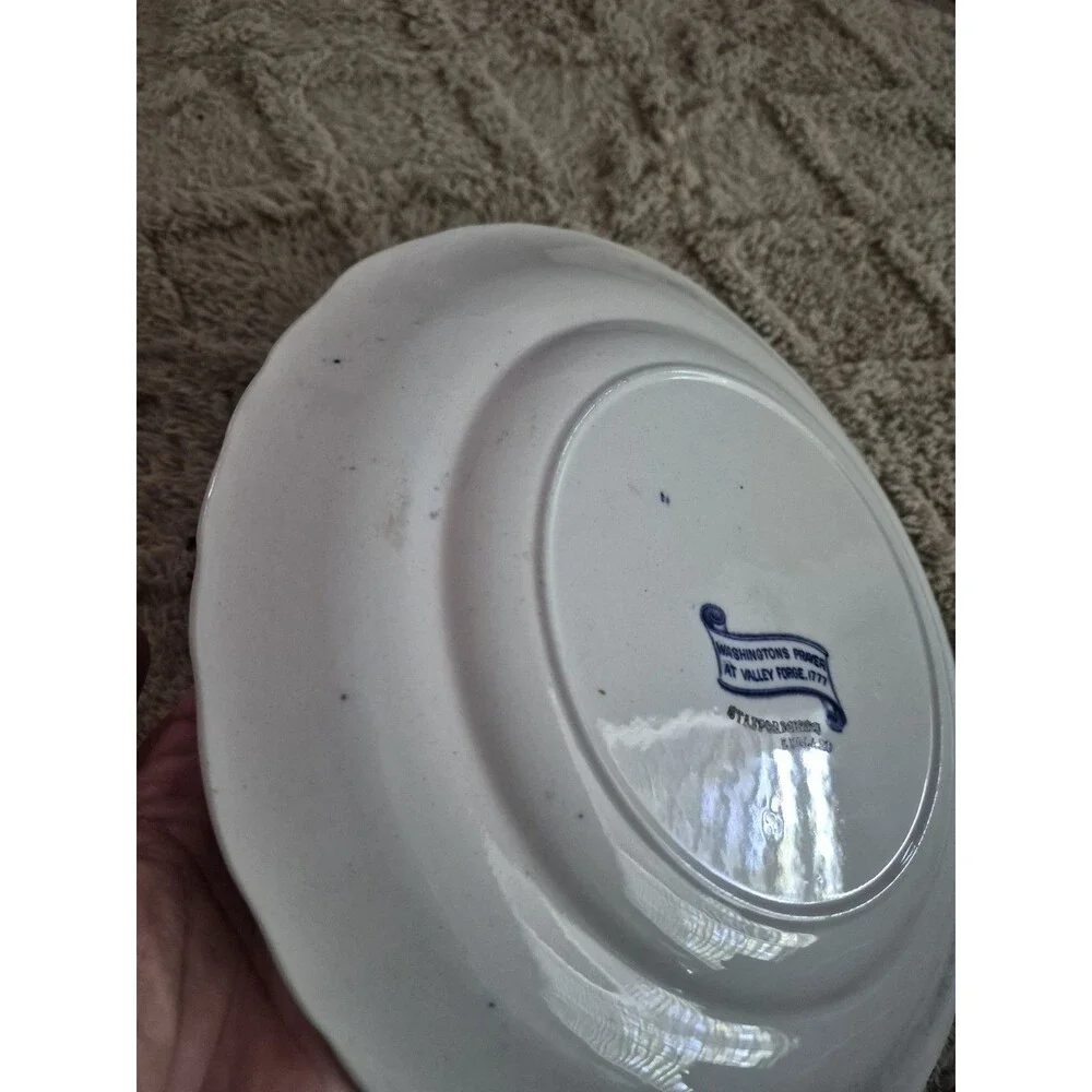 Staffordshire England Plate Washington's Prayer At Valley Forge 10